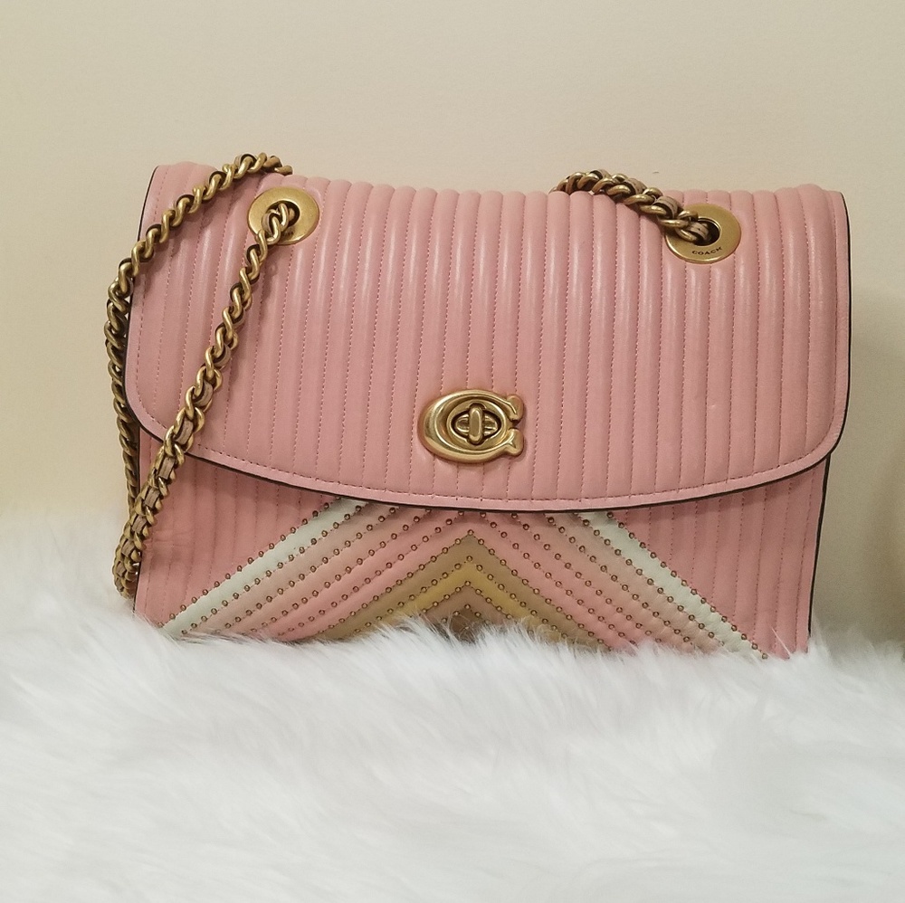 Coach parker pink medium
